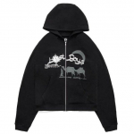 Rhinestone t&otilde;mblukuga &uuml;lisuur dressipluus Fall Goth kapuutsiga meeste naiste grunge kapuutsiga jakk T&auml;navar&otilde;ivad XL