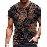 Uus suvine meeste moe T-s&auml;rk Personality Doodle Fish Printed meeste T-s&auml;rk top XS