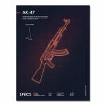 Magenta Light Gun Silhouette M&auml;ng M&auml;ngutuba Elutuba Kunstimaal HD kvaliteediga kodukaunistused Art Decor Plakatid L&otilde;uendimaal M560 Ilma raamita 21*30cm