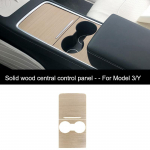 For Tesla Model 3/Y 2021-2023 solid wood Central Control Panel Sticker Car Accessories Interior Protective Wood Console Solid Wood