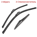 3 TK klaasipuhasti harjad Jeep Compass MK2 MP/552 2016-2020 24 18 10 sobivad esiklaasile tuuleklaasile aknaharjad l&otilde;ikuritarvikud