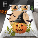 Halloweeni teemaline voodipesukomplekt Pumpkin Lambi tekikate Padjakate voodipesu komplekt AU/EU/USA t&auml;issuuruses &uuml;he-/kaheinimesevoodiga kodukaunistus Baby 100x135cm