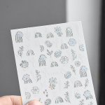 1-leheline 3D-liimne k&uuml;&uuml;nekleebis Laservahtralehtedest loomataimede lillede kleebis k&uuml;&uuml;nte kaunistamiseks