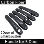 Black Carbon Fiber Door Handle Cover for Nissan Cube z12 2009~ 2015 2016 2017 2018 Car Accessories Stickers Trim Set Handle No Button gray