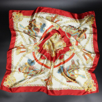 Kvaliteetsed luksuslikud siidist sallid peapael Sallid kaelasall naistele kett siidist sall naiste dekoratiivne sall 90*90cm punane