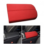 Suede leather Car Wrapping ABS For BMW 7 Series G11 G12 2016-2022 Accessories Stowing Tidying Armrest box protect Cover punane