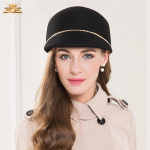 Uus-Inglismaa villane talvem&uuml;ts, s&uuml;gisene ratsum&uuml;tsike, naiste vabaajamood, villane m&uuml;ts, must peor&otilde;ivas B-7520 M must