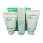 Innisfree rohelise tee trio komplekt (Seerum 15ml+kreem15ml+vorm 20g) #1KIT