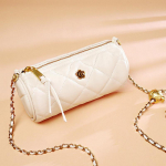 V&auml;ike &uuml;mmargune kotikott 2023 Uus trendikas mitmek&uuml;lgne p&otilde;ikkott naiste suvine v&auml;ikese tuulel&otilde;hnaga ehtsast nahast naiste kott kett-kott silinderkott M valge