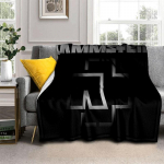 3D R-Rammstein Heavy Metal Band Sildi tekk, Pehme tekk koju Magamistoa voodi diivan Pikniku reisikontori kattetekk lapsele 150cm x 200cm