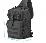 Military Tactical Assault Pack Sling Seljakott Army Molle Veekindel EDC seljakott v&auml;ljas matkamiseks Matkakott matkamiseks must
