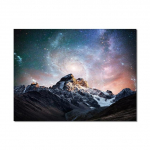 Starry Night Painting Plakatid ja tr&uuml;kised Pildid Puud ja m&auml;ed maastik Seinakunst L&otilde;uendimaal elutoa kaunistamiseks 20x30cm