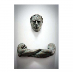 3D-skulptuur Kunst Seinal&otilde;uendimaal Klassikalised plakatid Prindid Elutuba Magamistuba Figuurid Seinamaaling Esteetilised pildid Kaasaegne abstraktne figuur Kodukaunistus 20x30cm No Frame