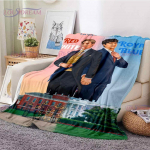 Punane valge ja kuninglik sinine seeria tekk Pehme flanellist tekk Kodu Magamistoa Diivan Piknik Reisib&uuml;roo Puhkekate Tekk 75cm x 90cm