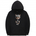 R&auml;ppar Ken Carson Kitty Meem Huppari Tavaline Unisex Hip Hop Hupparid Meeste Mood Fliis Puuvillane Pusa Naljakas Unisex Lahtine Pullover L