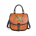 Vintage Design naiste miniseljakotid Ehtsast nahast &otilde;lakotid naistele Br&auml;nd Fashion K&auml;ekotid Crossbody kotid GZW 23*22*11cm pruun