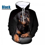 Kevadine s&uuml;gismood Rottweiler 3D Printimine Armsad Koerte Graafilised Hoodid Meeste ja Naiste vabaaja pikkade varrukatega lemmikloomakoera dressipluus 5XL