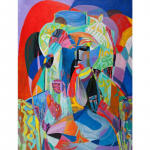 Abstraktne teemantmaali komplekt Picasso geomertric figuuripuur juveel ristpistes isetehtud 5D t&auml;isteemantidega t&auml;iskasvanute k&auml;sit&ouml;&ouml; kodutoa sisustus Full Round 30x40CM