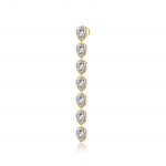 ANDYWEN 925 Sterling Silver Gold CZ tsirkoonist k&otilde;rvar&otilde;ngad naiste luksuslikud peened ehted M
