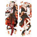 Anime Genshin Impact Kaedehara Kazuha Cosplay Dakimakura Kallistav keha padjap&uuml;&uuml;r kate Kodu voodipesu Padjap&uuml;&uuml;r Peach Skin 120x40cm Pillowcase