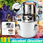 10L Distiller Moonshine Alcohol roostevaba vask DIY Home Water Wine Essential Oil Brewing Kit