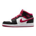 Air Jordan 1 Mid GS Valge V&auml;ga Marjane Laste Tossud Must 554725-016 36