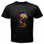 Coldplay Mylo Xyloto Mx Logo Rock Band Must Unisex T-s&auml;rk S