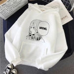 Quintessential Quintuplets dressipluusid naistele higistamisriided y2k y2k esteetika 90ndad pikkade varrukatega top treening&uuml;likond naistele gooti riided Unisex M white