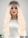 Miss Wig s&uuml;nteetiline blond parukas tukkidega, pikk lokkis laineline parukas kuumakindlate parukatega naistele igap&auml;evaseks peol kasutamiseks 60cm