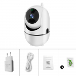 360&deg; WI-FI kaamera juhtmevaba kaamera HD 720P IP kaamera kodu turvakaamera kahesuunaline heli &ouml;&ouml;n&auml;gemine CCTV kaamera EU Plug