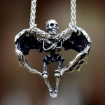 Uus eridisainiga Skull Wing ripats Peen punk hip hop retro ehted meestele kingitus