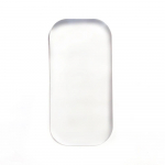 Otsmikukleebispadi, roosa l&auml;bipaistev silikoonist ripsmealuse hoidik ripsmete siirdamise alus meigit&ouml;&ouml;riist valge