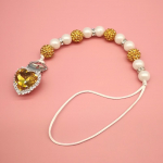 1-osaline imikute luti klambrikett, uus savist kristallist kukkumisvastane kett poisikese t&uuml;druku s&uuml;dame-nibuklambri kett beebiasjadele