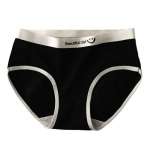 Naiste alusp&uuml;ksid &otilde;mblusteta v&ouml;&ouml;koha keskosa kontrastsusega v&auml;rvi kirjamustriga elastsed pehmed hingavad jaapani stiilis antiseptilised niiskust imavad naiste p&uuml;ksid M valge