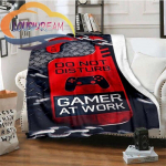 Flanell M&auml;ngu k&auml;epide Tekk Gamer Print All Season Kerge pl&uuml;&uuml;sis hubane superpehme luksuslik diivanvoodi 150x180cm