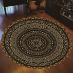 Uus &uuml;mmargune vaip Mandala Bohemian Gradient v&auml;rviline vaip elutoa jaoks magamistoa vaibad, suured libisemisvastased p&otilde;randamatid 40cm