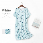 Suures suuruses suvine naiste &ouml;&ouml;s&auml;rk L&uuml;hikeste varrukatega armas multikas magamisriided armsad O kaelaga &ouml;&ouml;s&auml;rgid pidžaamad naiste puuvillane magamiskleit XL