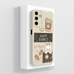 Telefoni&uuml;mbris Samsung Galaxy A15 A 15 4G 5G kate, luksuslik moodne disain matt must ruudukujuline kvaliteetne pehme vedel silikoonkest Samsungi kaitseraua jaoks Samsung A15