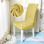 Universaalse suurusega tooli kate, suur elastne toolikate, žakaarkangast ja sametkangast istmekorpus s&ouml;&ouml;gitoa jaoks 6 Pcs