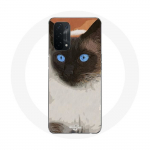 &Uuml;mbris Oppo A74 5G Siiami mustvalgete siniste silmade jaoks