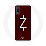 &Uuml;mbris Samsung Galaxy A02 Ozark Season 4 Logo Z jaoks, valge punane taust