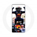 &Uuml;mbris Samsung Galaxy Note 9 Vormel 1 Max Verstappeni F1 Racing Driveri jaoks must punane kollane