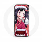 &Uuml;mbris Samsung Galaxy S7 Edge Anime Demon Slayer Kamado Nezuko 2023. aasta j&otilde;ulup&uuml;hale