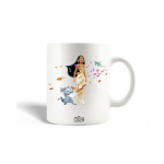 Mug en C&eacute;ramique Pocahontas Princesse et Meeko