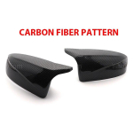 2pcs Carbon Fiber Pattern Black Side Mirror cover Caps Replacement Shell M style for BMW X5 E70 X6 E71 2008-2013 car accessories Carbon fiber pattern