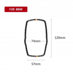 S&uuml;sinikkiust auto multimeedia nupunupu raami kaunistuskleebis BMW F10 F20 F30 F34 F07 F25 F26 F15 F16 autotarvikutele style A