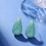 CMM Euroopa ja Ameerika CZ Zirconia Drop K&otilde;rvar&otilde;ngad Ear Stud Temperament Fashion Full t&uuml;rkiisv&auml;rv naistele