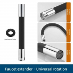 Segisti pikendus Universaalne segisti pikendustoru 1/2' konnektori pikendustoru v&auml;limise vuugi Wavsh basseini pritsmepea jaoks 20cm must