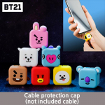 BTS BT21 ametlik {IPhone 8-pin/Galaxy Type-C/USB-C}Kaabli kaitsekork kaablihoidik KOYA