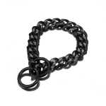 19mm roostevabast terasest lemmikloomakett titaanterasest kuue k&uuml;ljega lihvitav koera kaelarihm Pit Bull Bully pitbull doberman 14 inch